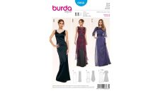 Strih Burda 6866 - Dlhé plesové šaty