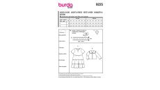 Strih Burda 9225 - Šaty s volánikmi pre dievčatá, krátke sako, bolerko