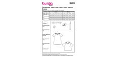 Strih Burda 9229 - Tričkové šaty, tričko pre dievčatá a chlapcov