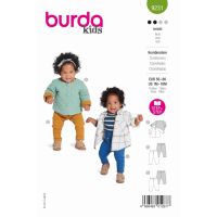 Strih Burda 9231 - Bunda a tepláčky pre bábätká