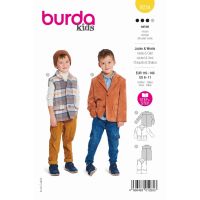 Strih Burda 9234 - Sako a vesta pre chlapcov