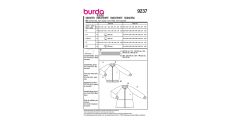 Strih Burda 9237 - Mikina pre dievčatá a chlapcov