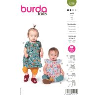 Strih Burda 9239 - Detské šaty, blúzka a tepláčiky