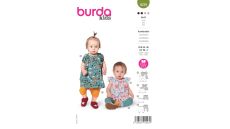 Strih Burda 9239 - Detské šaty, blúzka a tepláčiky