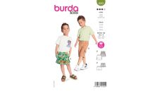 Strih Burda 9243 - Šortky, vreckáče pre chlapcov