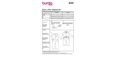 Strih Burda 9245 - Overal pre dievčatá a chlapcov