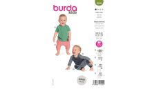 Strih Burda 9246 - Tričko a tepláčky pre bábätká