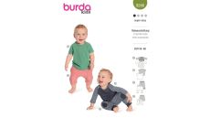Strih Burda 9246 - Tričko a tepláčky pre bábätká