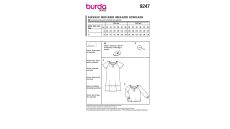 Strih Burda 9247 - Voľné šaty, blúzka pre dievčatá