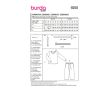 Strih Burda 9250 - Tričko s dlhým rukávom a nohavice s gumou v páse pre dievčatá a chlapcov