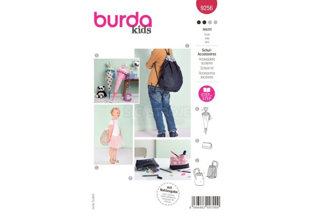 Strih Burda 9256 - Kornout, peračník, batoh