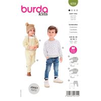 Strih Burda 9259 - Detská mikina a tepláky