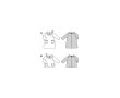 Strih Burda 9262 - Dievčenské áčkové šaty a tričko s golierom