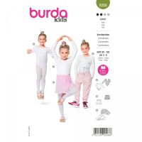 Strih Burda 9266 - Detský dres na balet, bolerko