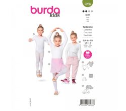 Strih Burda 9266 - Detský dres na balet, bolerko