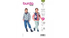 Strih Burda 9267 - Detský strih vesty a bundy