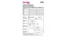 Strih Burda 9268 - Dievčenské kabátik v dvojakom prevedení