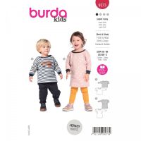 Strih Burda 9273 - Šatičky a tričko pre bábätko - kombinácia 2 strihy