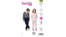 Strih Burda 9275 - Detský overal v dvojakom prevedení
