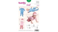 Strih Burda 9423 - Detské tričko, legíny, polodupačky, čiapky