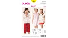 Strih Burda 9432 - Detské pyžamo, nočné košele