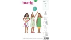 Strih Burda 9544 - Dievčenské šatôčky