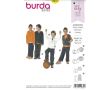 Strih Burda 9672 - Mikina, mikina s kapucňou, vestička, tepláky