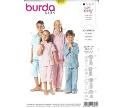 Strih Burda 9747 - Detské pyžamko