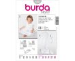 Strih Burda 9804 - Šatičky, bolerko a klobúčik
