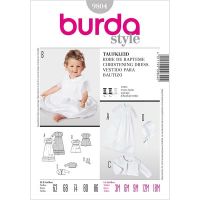 Strih Burda 9804 - Šatičky, bolerko a klobúčik