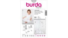 Strih Burda 9804 - Šatičky, bolerko a klobúčik