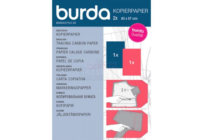 Kopírovací papier (modrý, červený) Burda