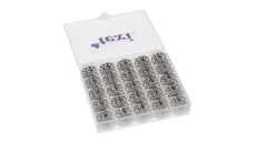 Sada 25 kovových cievok v krabičke pre Singer Class 15