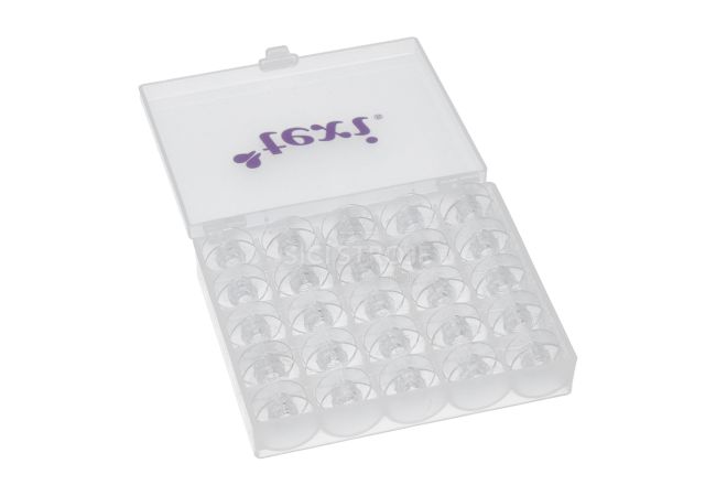 Sada 25 plastových cievok v krabičke pre Pfaff Creative, Expression