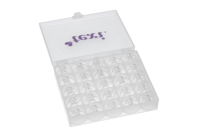 Sada 25 plastových cievok v krabičke pre Pfaff Smarter, Hobby