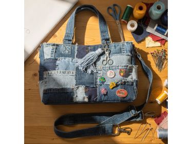 Brno 22.3. - Víkendový kurz upcyklácia džínsov - patchworková cestovná taška
