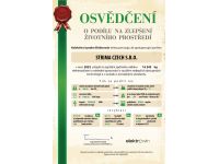 Osvedčenie o podiele na zlepšení životného prostredia