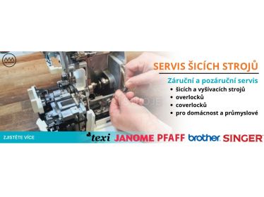 Záručný a pozáručný servis šijacich strojov  – čo ponúkame