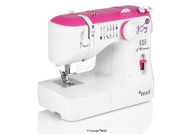 Šijací stroj TEXI JOY 1301 PINK - šijací stroj aj pre deti