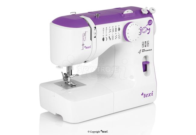 Šijací stroj TEXI JOY 1302 PURPLE - šijací stroj aj pre deti