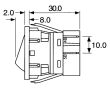 Spínač/vypínač pre priemyselné šijacie stroje 250V/16A/faston 6,3/kontakty 2