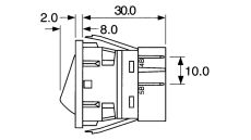 Spínač/vypínač pre priemyselné šijacie stroje 250V/16A/faston 6,3/kontakty 2
