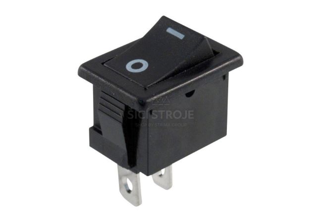 Spínač/vypínač pre domáce šijacie stroje 250V/6A/faston 4,8/kontakty 2