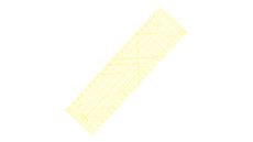 Rastrové pravítko 6.5"x24" E6524-YW žlté
