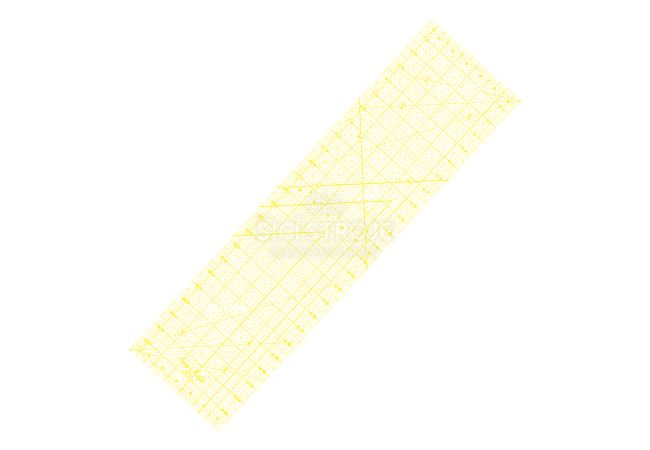 Rastrové pravítko 6.5"x24" E6524-YW žlté