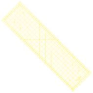 Rastrové pravítko na patchwork 16x60cm M1660-YW žlté