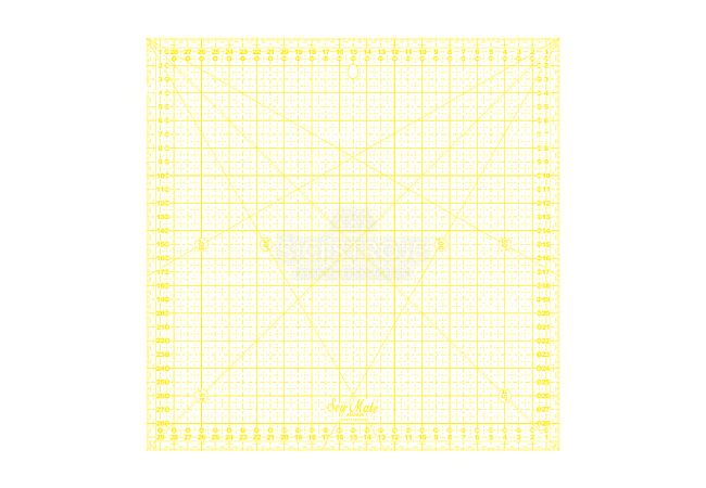 Rastrové pravítko 30x30cm M3030-YW žlté