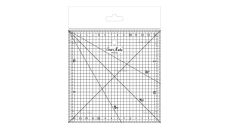 Rastrové pravítko na patchwork 15x15cm 1515 čierne