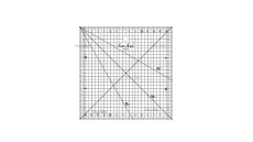 Rastrové pravítko na patchwork 15x15cm 1515 čierne