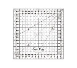 Rastrové pravítko 16x16cm M1616-BK čierne